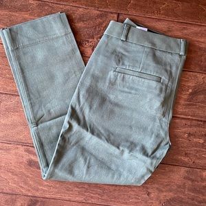 Banana Republic Olive Green Sloan Pants. Size 6P
